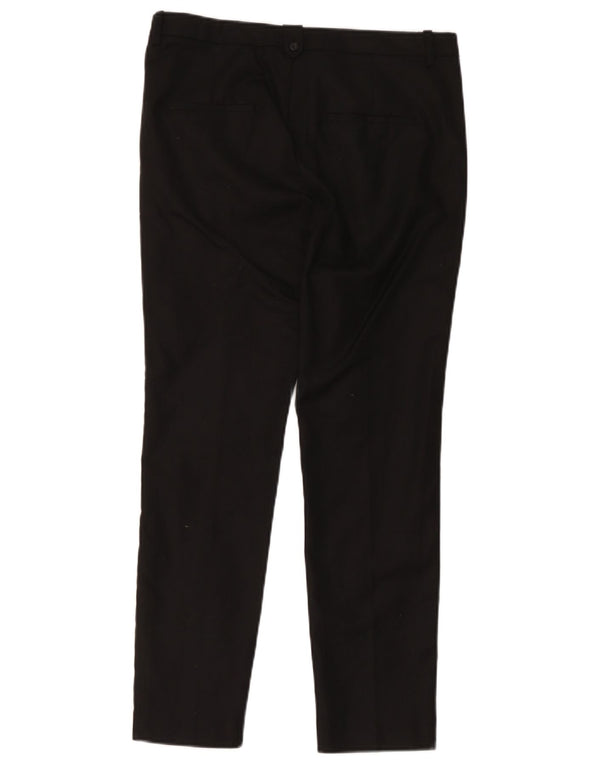 Pantaloni chino slim da donna Zara EU 38 Small W28 L26 cotone nero