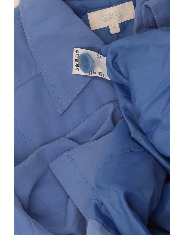 Giubbotto bomber da donna Marks & Spencer UK 14 grande poliestere blu