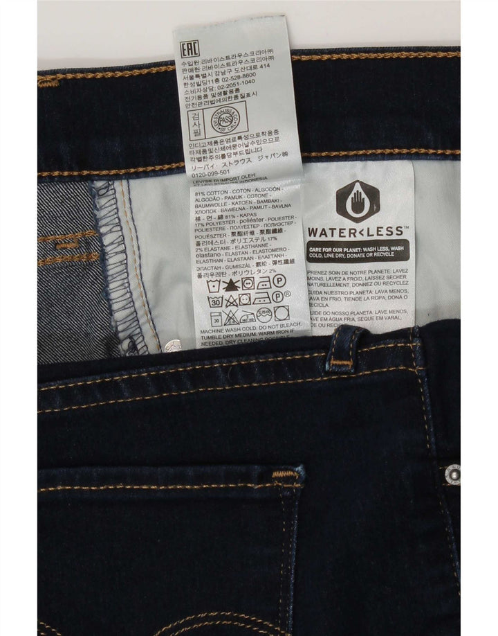 Levi's Donna 312 Shaping Slim Jeans W31 L30 Blu Navy Cotone