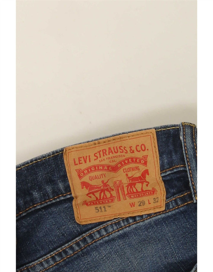 Jeans Levi's Uomo 511 Slim W29 L29 Cotone Blu