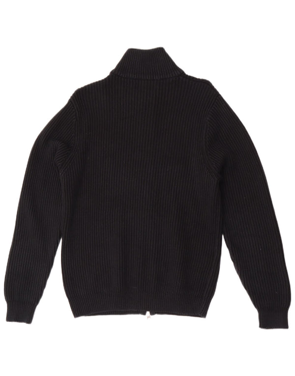 Maglione cardigan da uomo Fred Perry in cotone nero medio