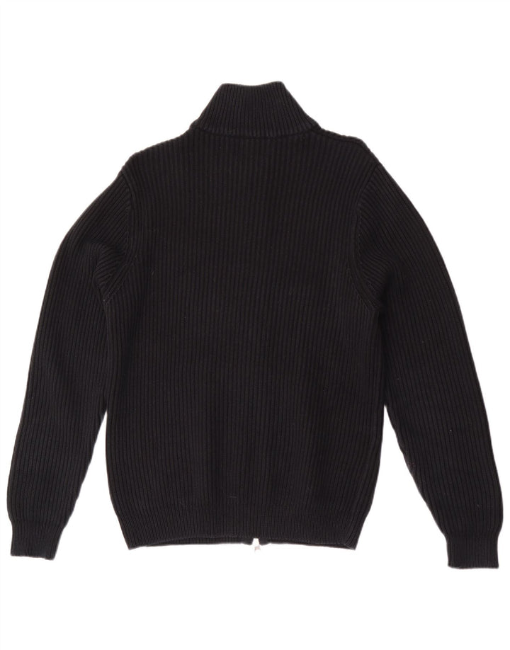 Maglione cardigan da uomo Fred Perry in cotone nero medio