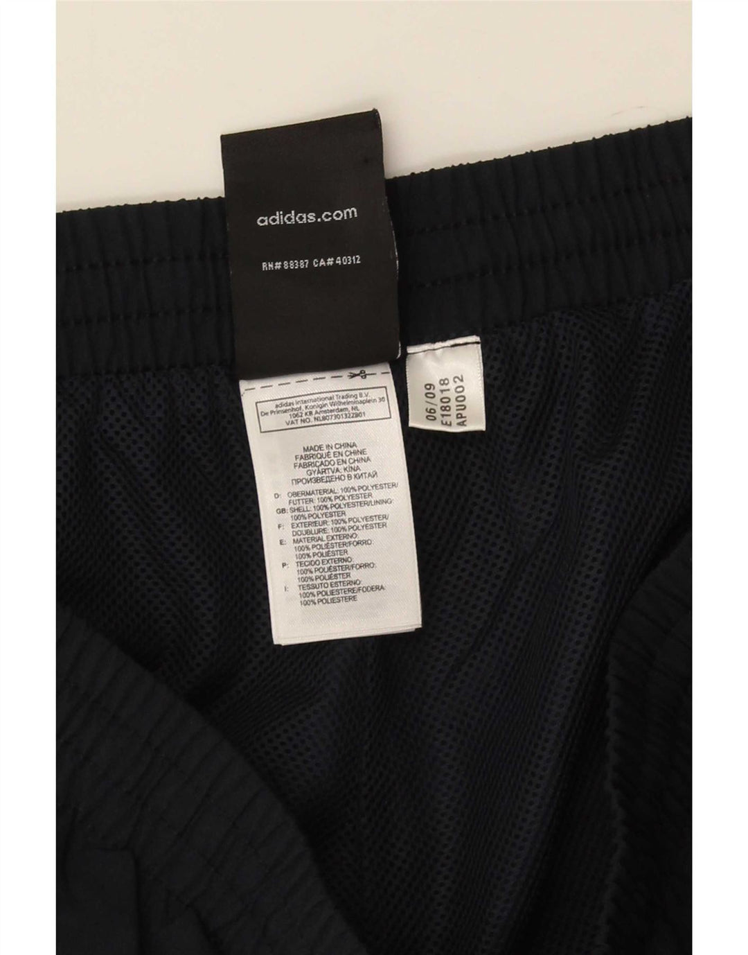 Pantaloncini sportivi Adidas Clima 365 da uomo di grandi dimensioni in poliestere blu navy