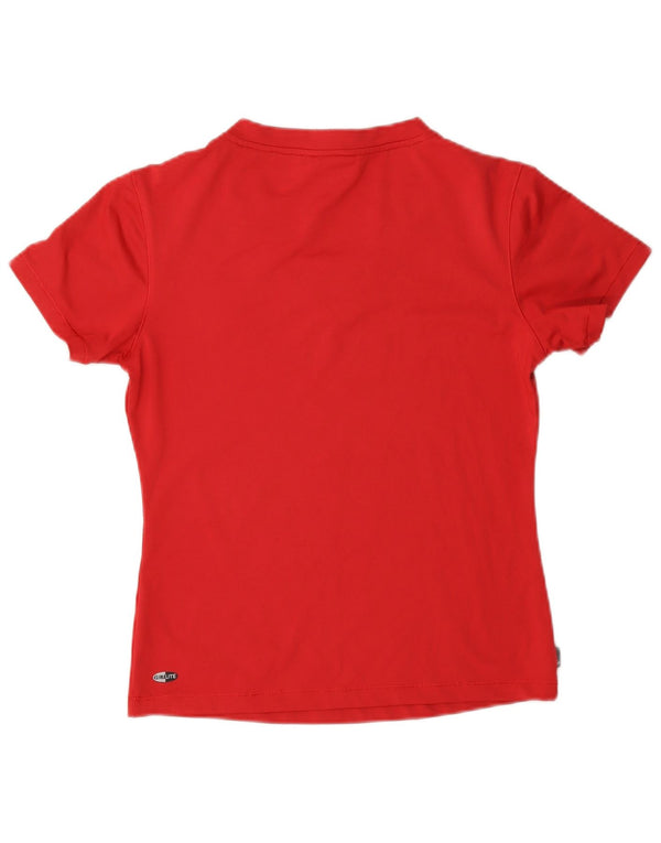 T-shirt Adidas Clima 365 da donna Top UK 14 poliestere rosso medio