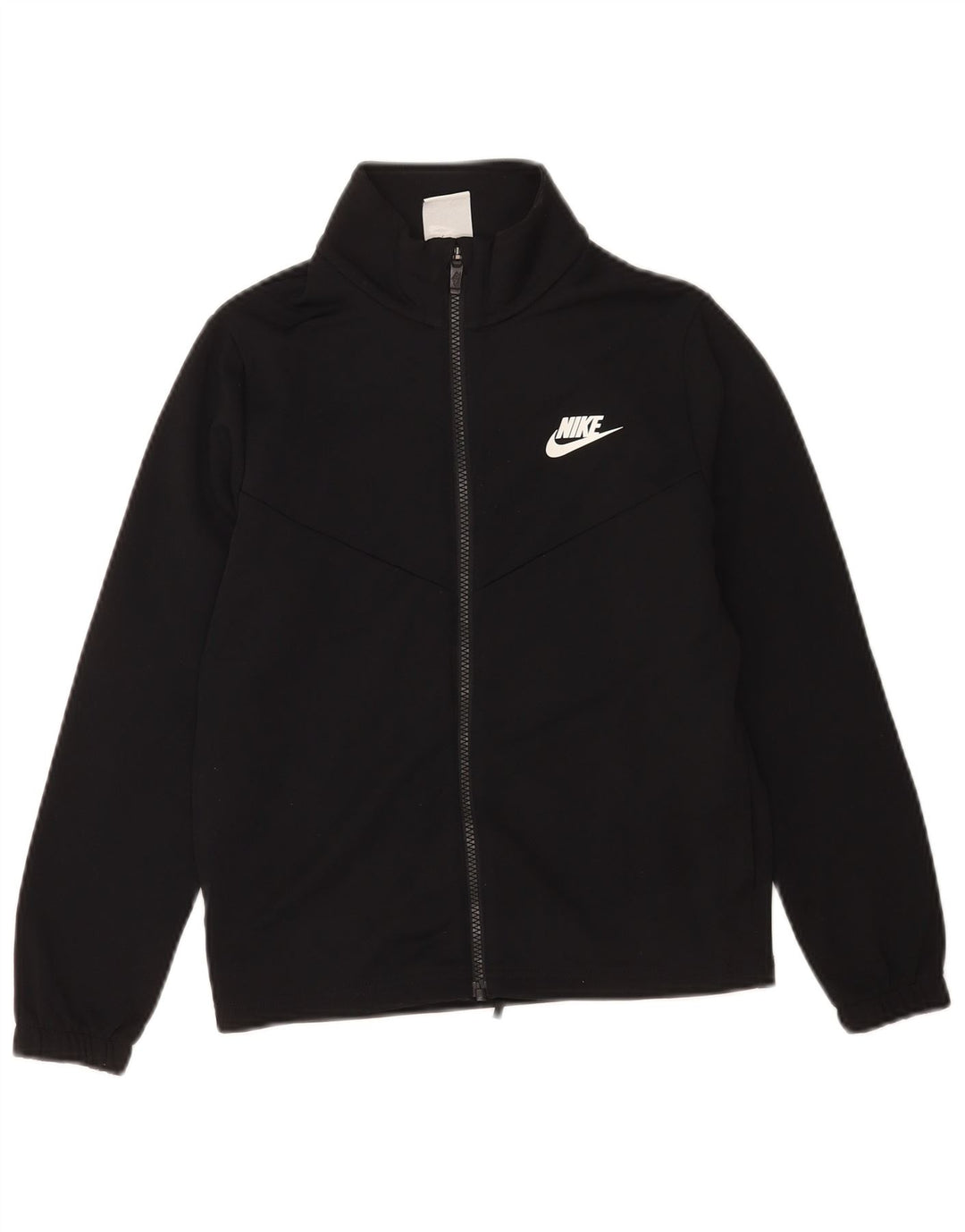 Giacca superiore della tuta grafica da ragazzo Nike 10-11 anni poliestere nero medio