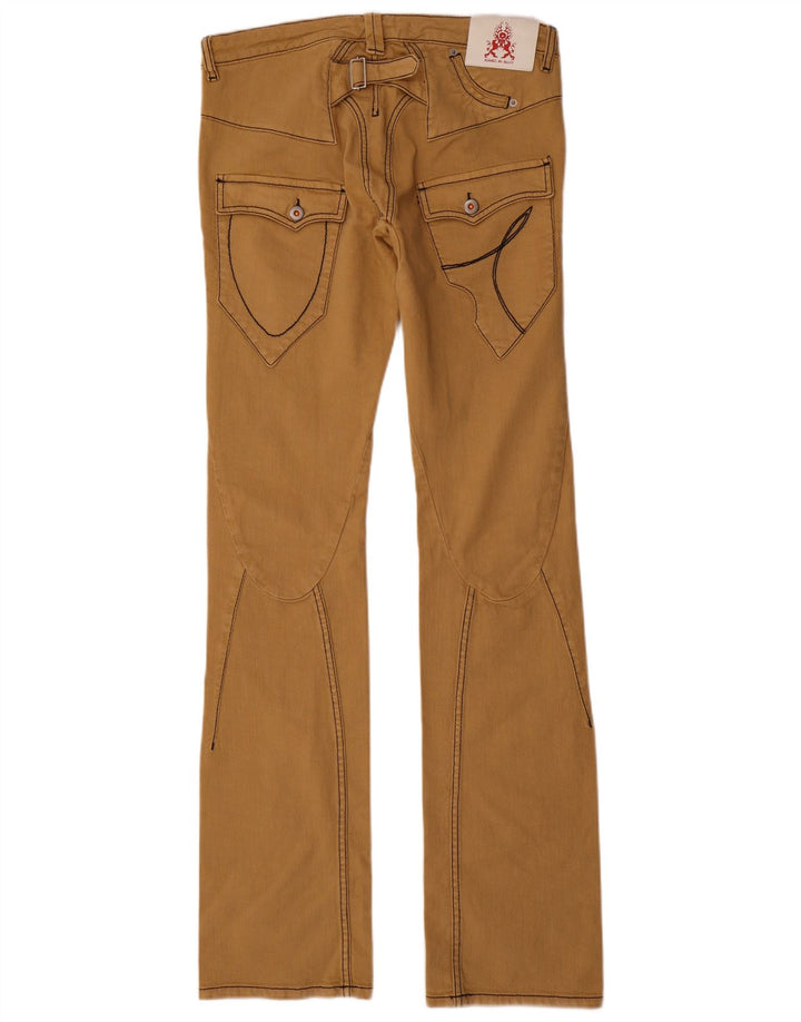 Pantaloni a vita bassa da donna Against My Killer IT 46 Large W32 L36 Beige