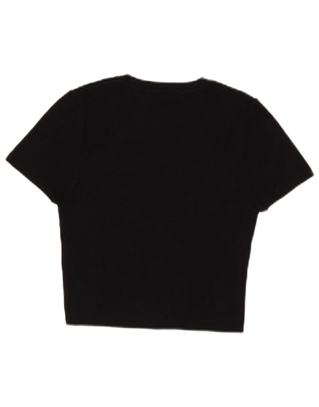 T-shirt corta da donna Zara Top UK 12 viscosa nera media