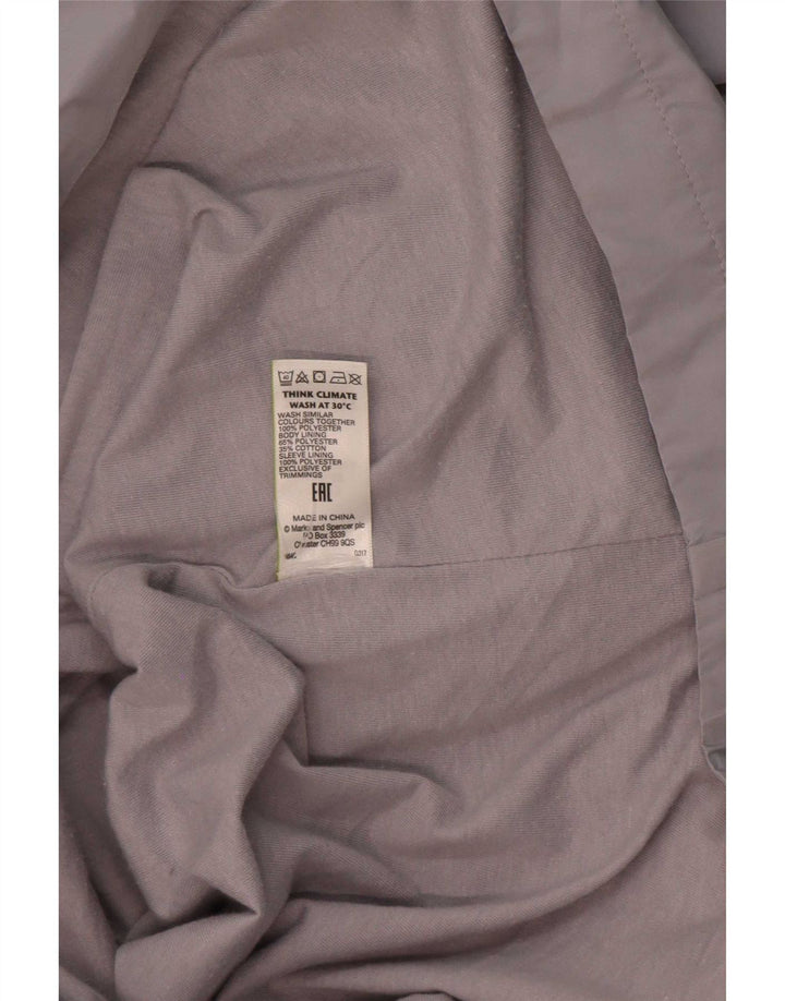 Giacca a vento oversize con cappuccio da donna Marks & Spencer UK 18 XL Grigia