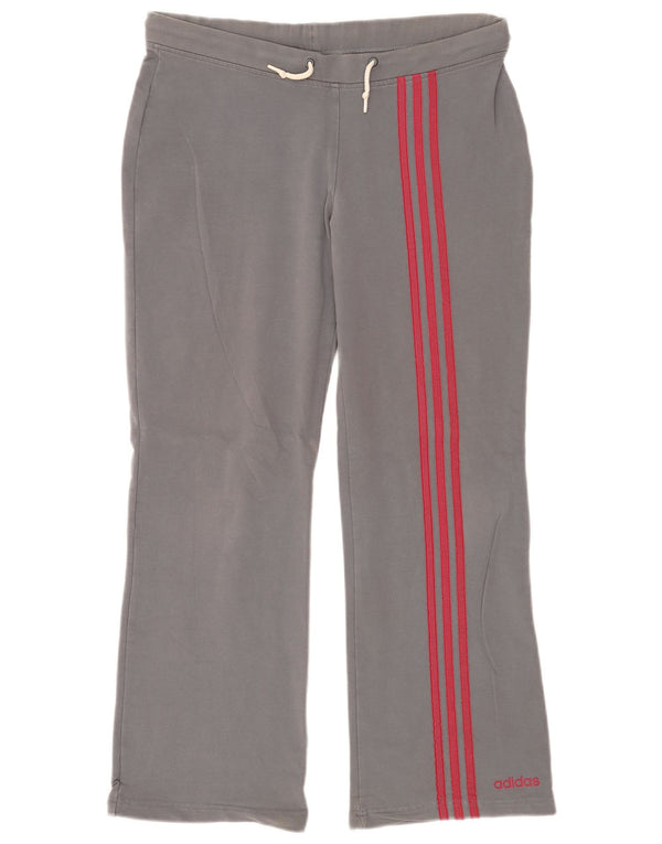 Pantaloni della tuta da donna Adidas UK 14 cotone grigio medio