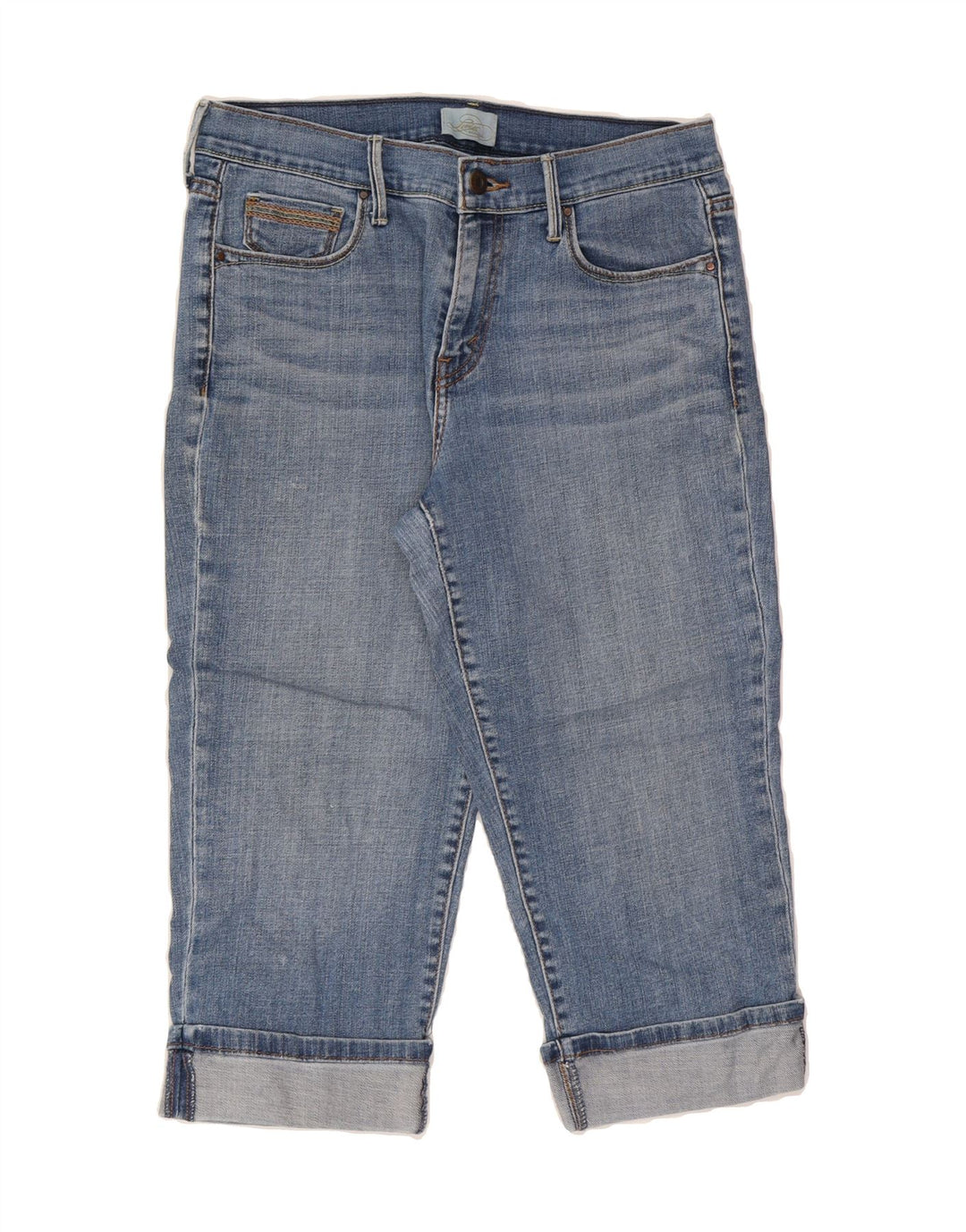 LEVI'S Womens 515 High Rise Capri Jeans US 6 Medium W30 L19 Blue Cotton Vintage Levi's and Second-Hand Levi's from Messina Hembry 