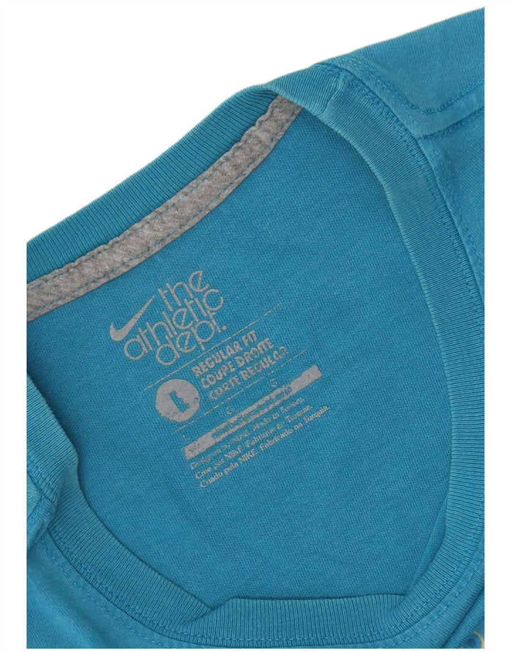 NIKE T-shirt grafica da uomo con vestibilità regolare, taglia grande, blu