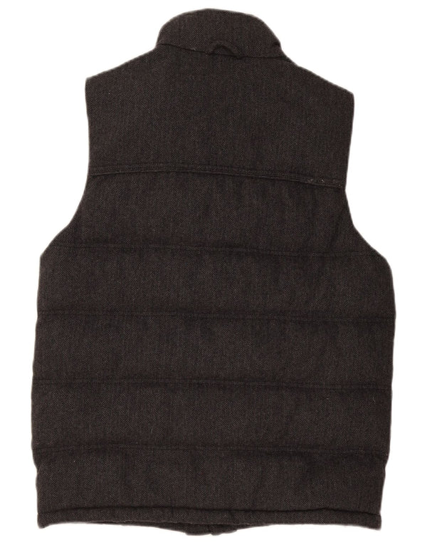 Gilet imbottito da uomo Tommy Hilfiger UK 34 XS Lana a spina di pesce grigia