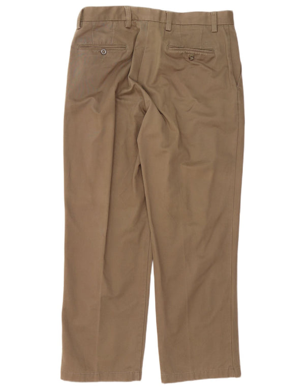 Pantaloni chino da uomo dalla vestibilità comoda Dockers W34 L30 in cotone beige