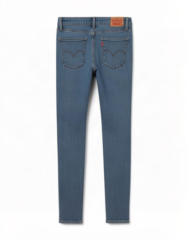 Jeans skinny a vita alta Levi's 721 da donna W27 L30 cotone blu