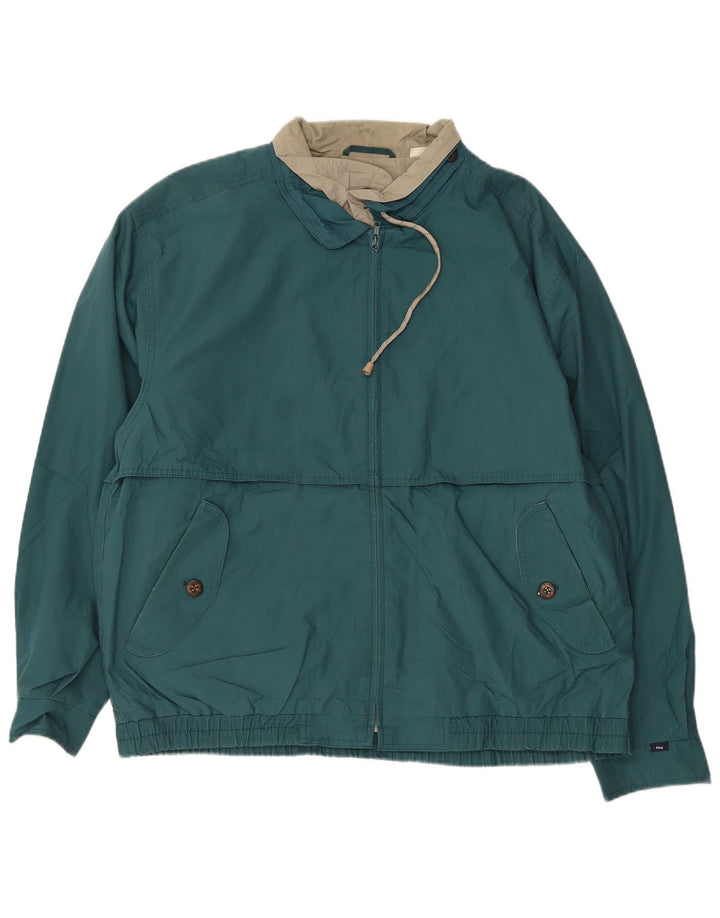 LONDON FOG Bomber da uomo vestibilità ampia UK 40 Large Verde