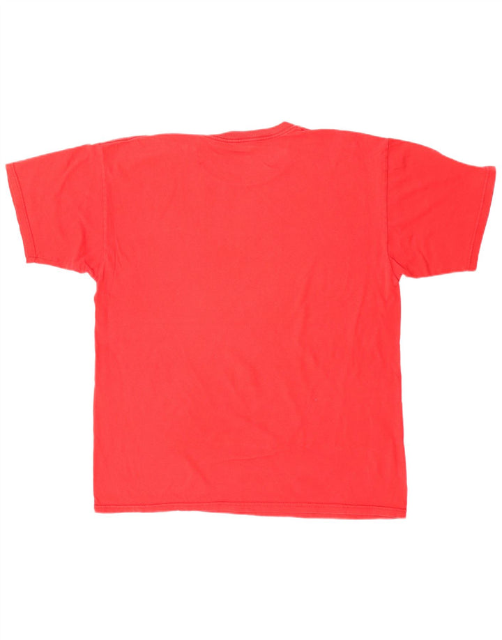 T-shirt grafica da uomo Hard Rock Cafe, grande, in cotone rosso