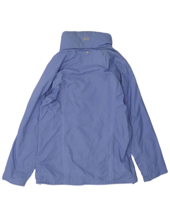 Joules Giacca antipioggia oversize con cappuccio da donna UK 10 Small Blu Poliestere