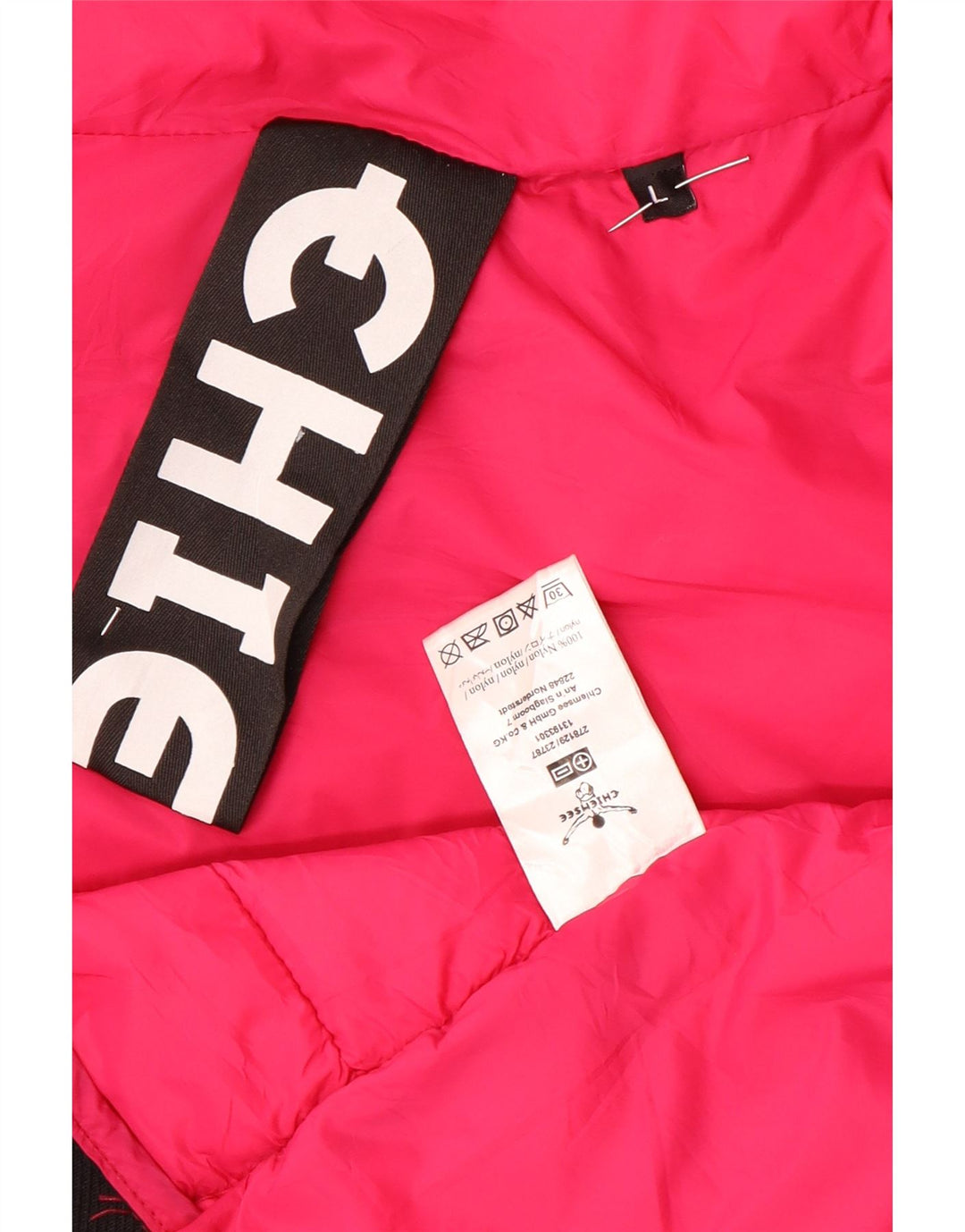 Giacca imbottita da donna Chiemsee UK 16 grande nylon rosa