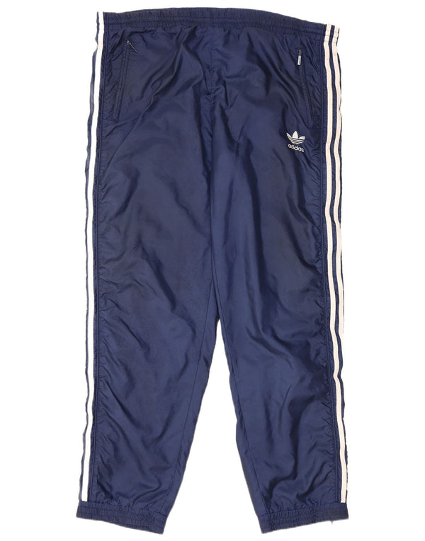 Pantaloni da tuta da uomo Adidas UK 40 Medium Blu Navy Poliammide