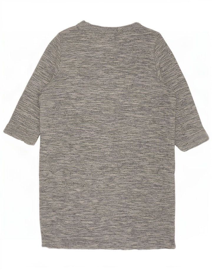 Abito a trapezio con maniche a 3/4 da donna Marks & Spencer UK 20 2XL Grigio chiazzato