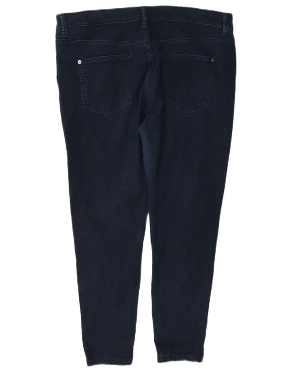 Jeans skinny corti Marks & Spencer da donna UK 16 Large W34 L25 Blu navy