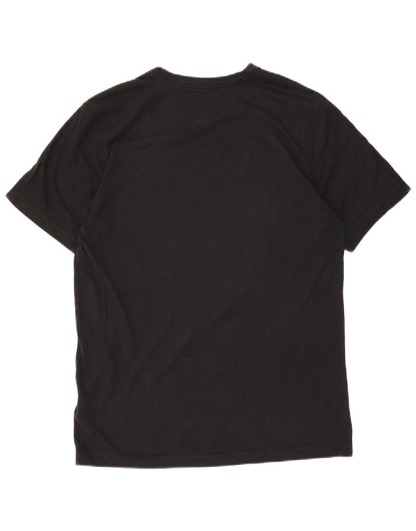 T-shirt grafica Nike Dri Fit da uomo in cotone medio nero