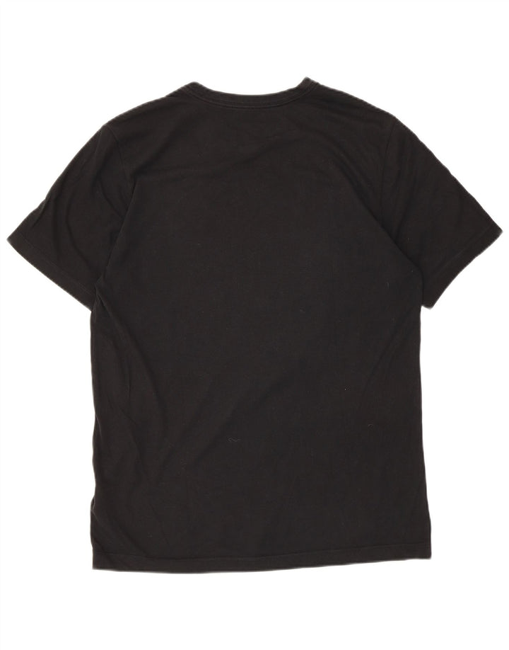 T-shirt grafica Nike Dri Fit da uomo in cotone medio nero
