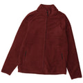 MARKS & SPENCER Giacca in pile da uomo UK 38 Poliestere bordeaux medio