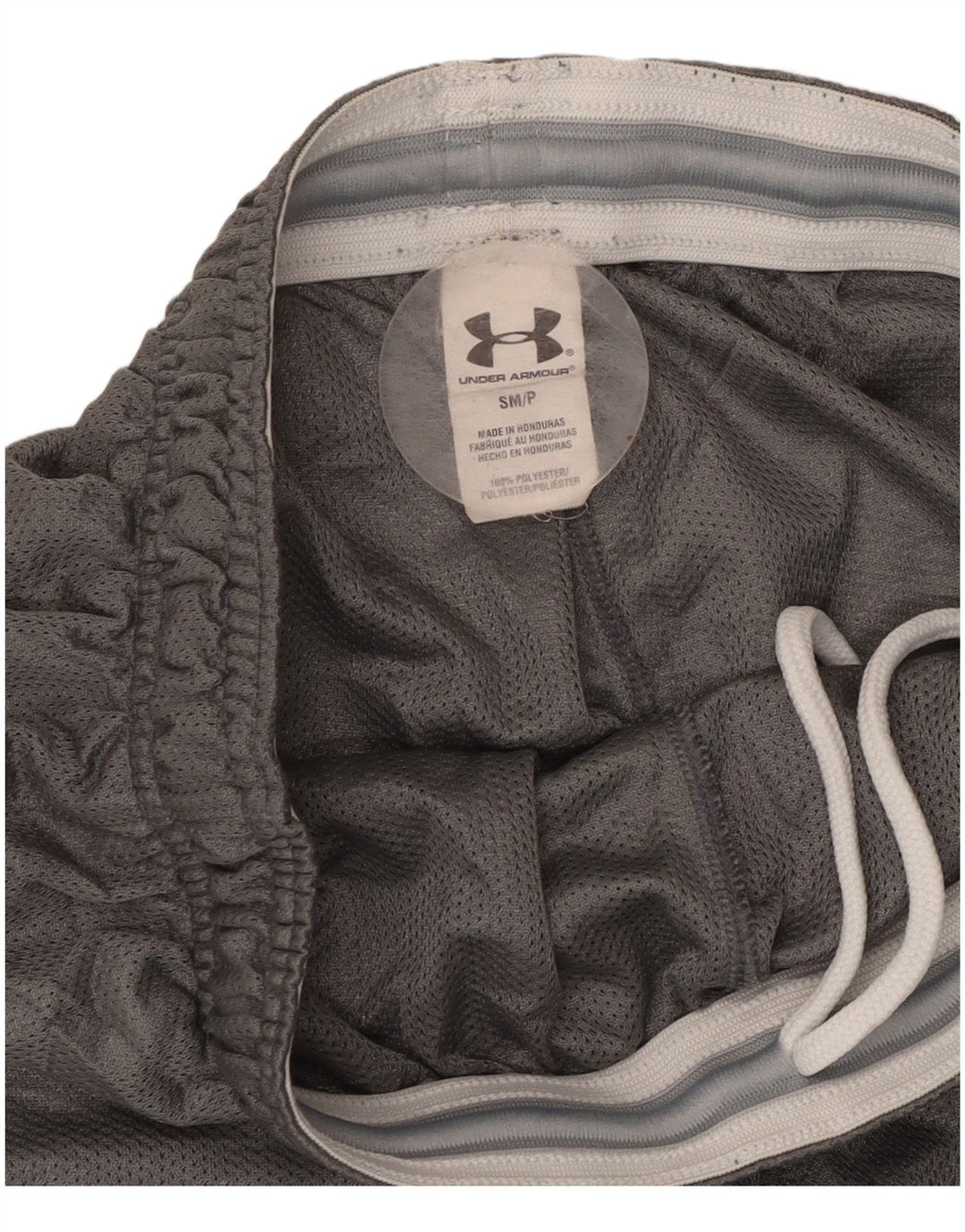 UNDER ARMOUR Womens Sport Shorts UK 10 Small  Grey Polyester