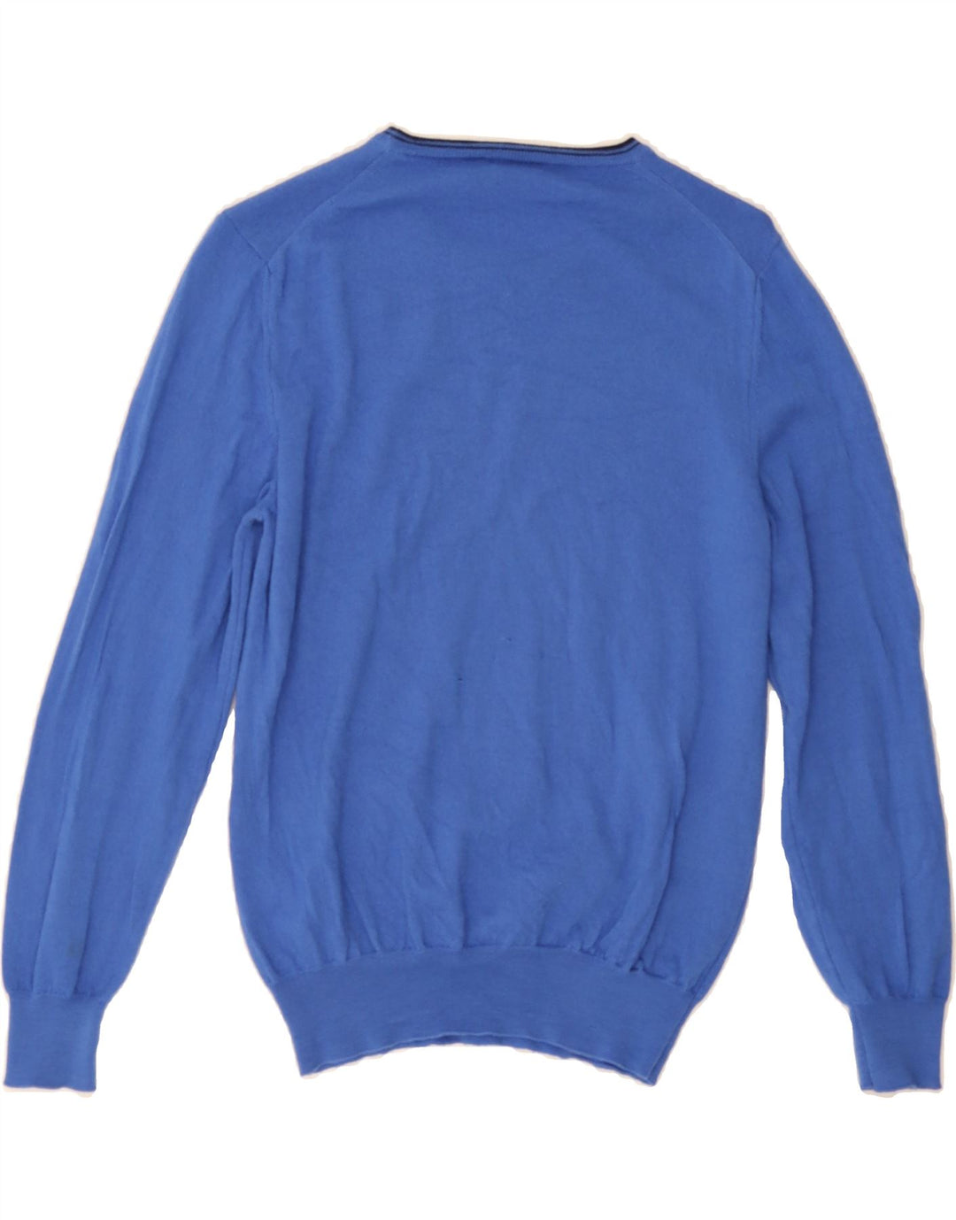 FAY Womens Boat Neck Jumper Sweater UK 14 Medium Blue Merino Wool Vintage Fay and Second-Hand Fay from Messina Hembry 