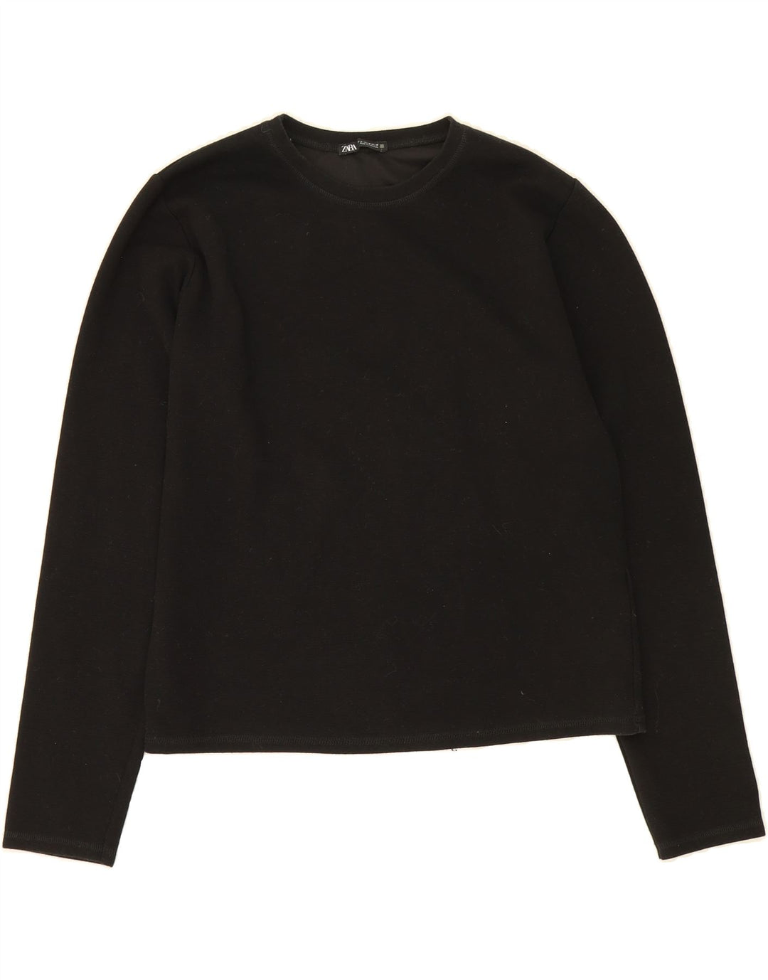ZARA Womens Top Long Sleeve UK 14 Medium Black Vintage Zara and Second-Hand Zara from Messina Hembry 
