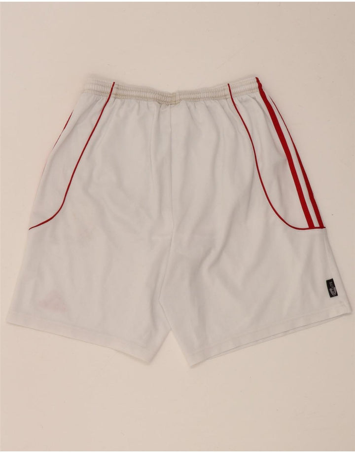 Pantaloncini sportivi Adidas Climalite da uomo grandi in poliestere bianco