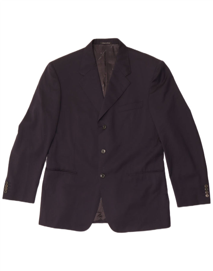 Giacca Blazer da Uomo a 3 Bottoni Cerruti 1881 IT 52 XL Lana Blu Navy