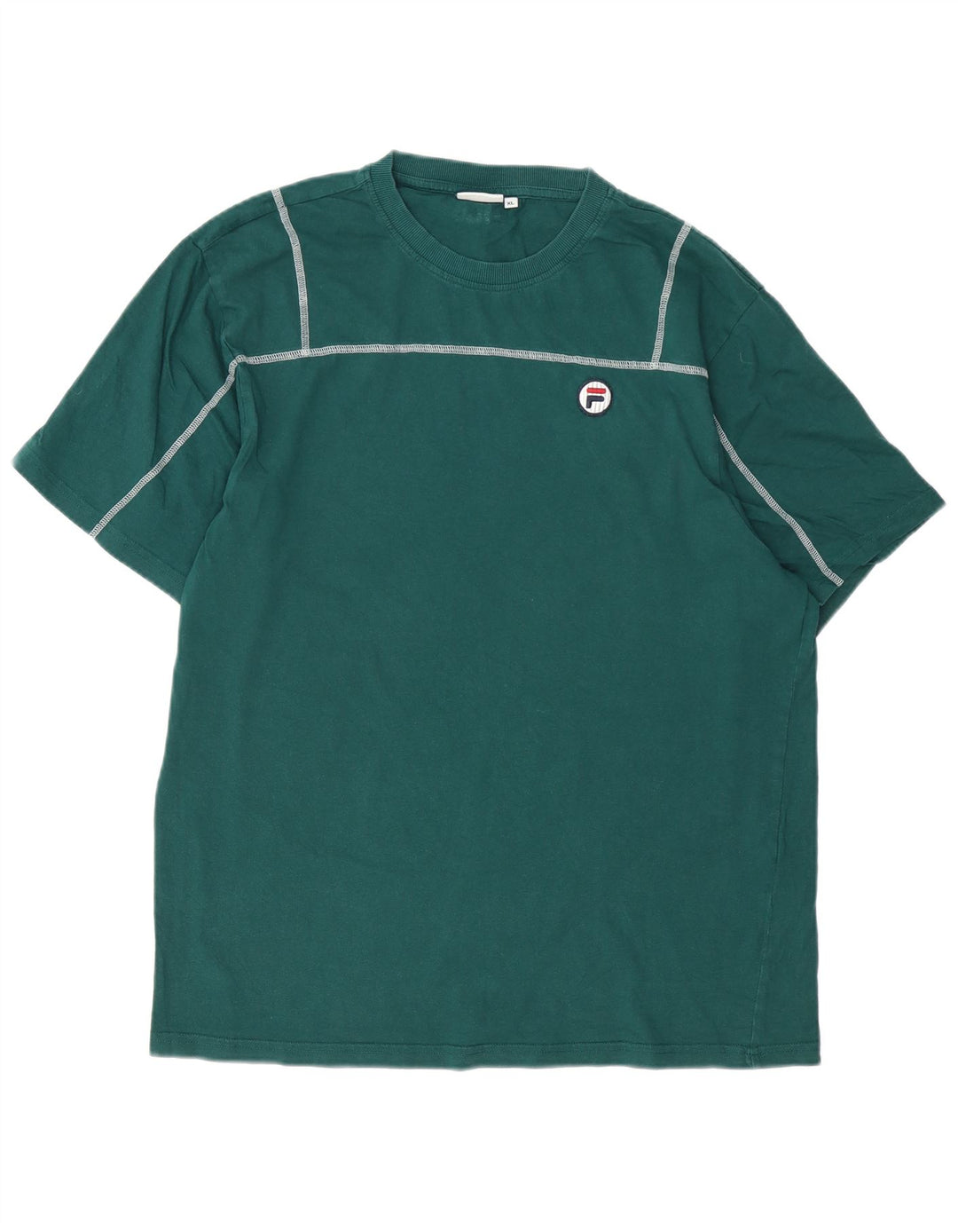 T-shirt Fila Uomo Top XL Verde Cotone