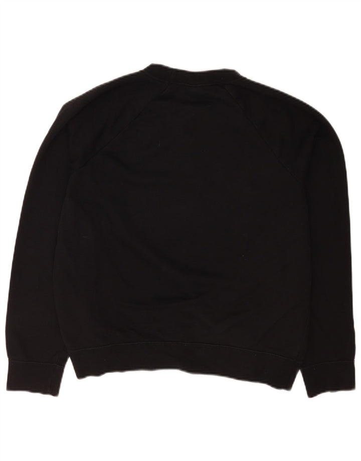 Felpa Nike da donna vestibilità ampia maglione UK 14 cotone medio nero