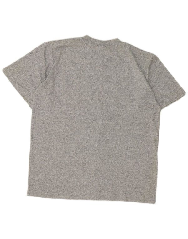 T-shirt da uomo Champion Top grande in cotone chiazzato grigio