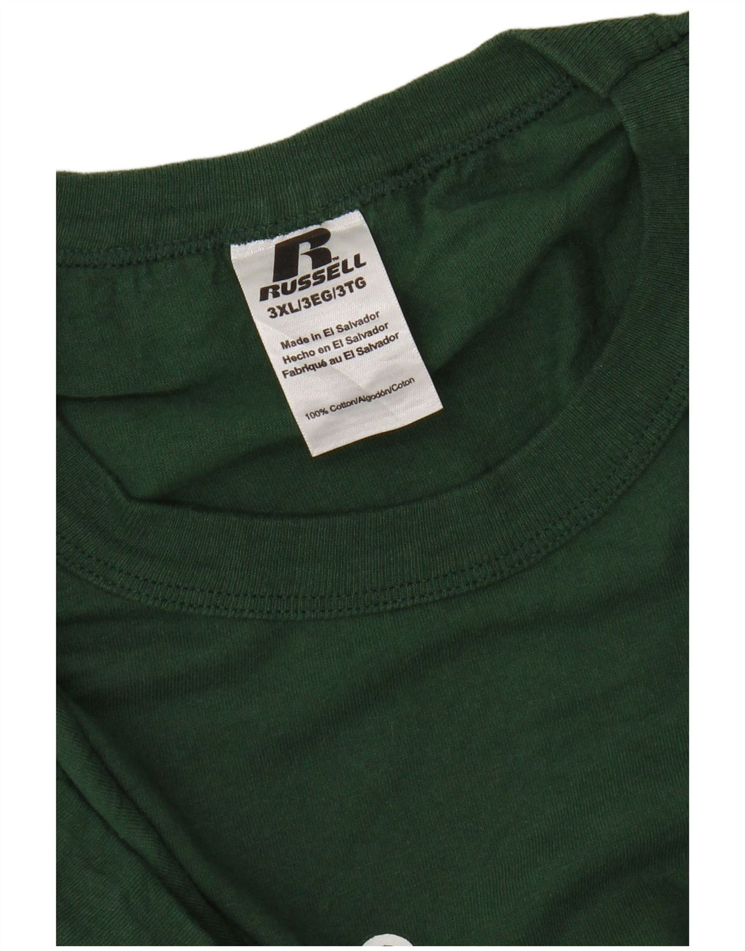 T-shirt grafica da uomo RUSSELL ATHLETIC Top 3XL Verde