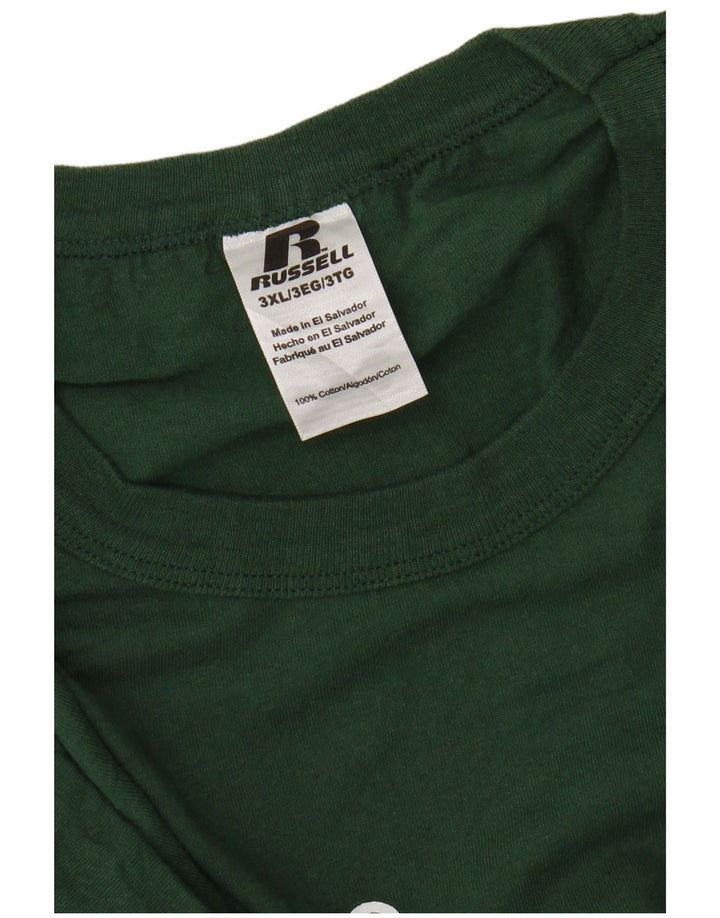 T-shirt grafica da uomo RUSSELL ATHLETIC Top 3XL Verde