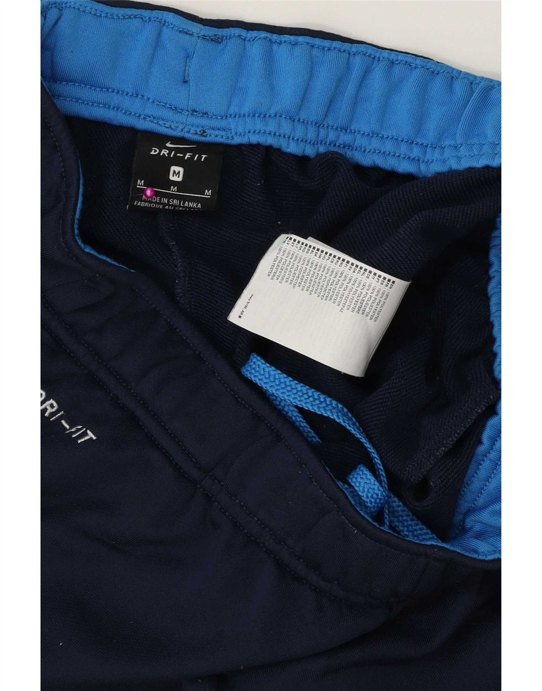 Pantaloni da tuta Nike Dri Fit da uomo, poliestere medio blu navy