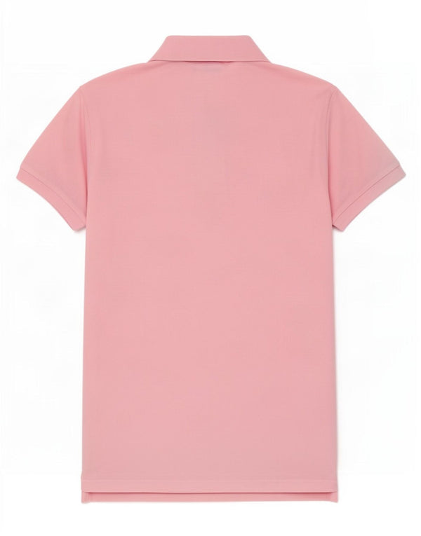 Polo Uomo Benetton In Cotone Rosa Medio