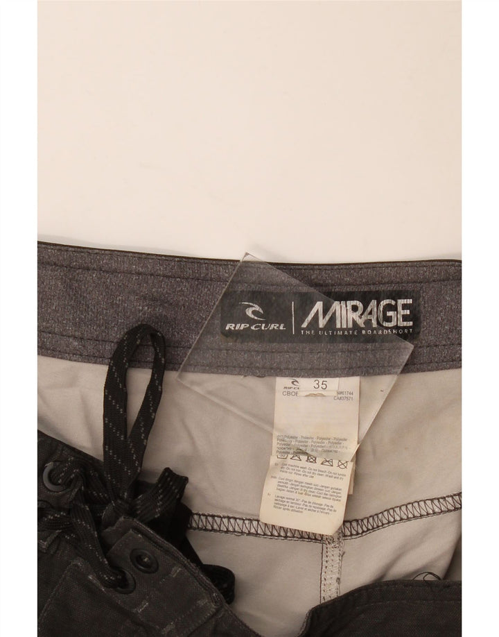 RIP CURL Pantaloncini da bagno da uomo Grandi in poliestere color block grigio