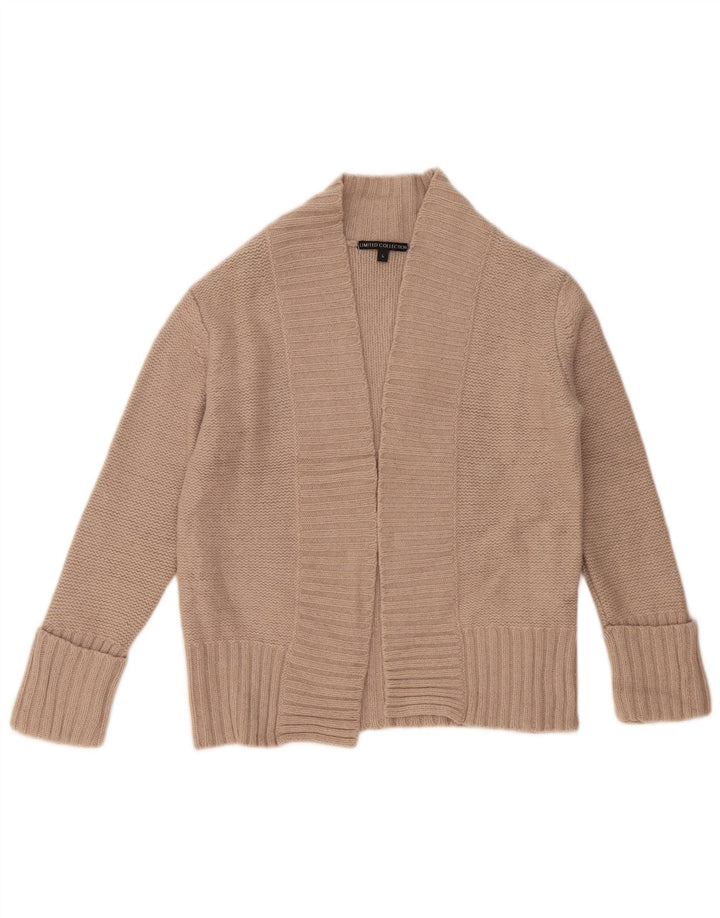 Maglione cardigan da donna Marks & Spencer UK 16 Angora beige grande