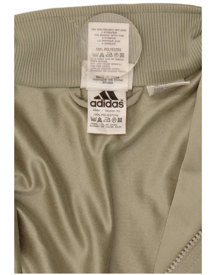 Giacca da tuta da uomo Adidas UK 38/40 poliestere kaki medio