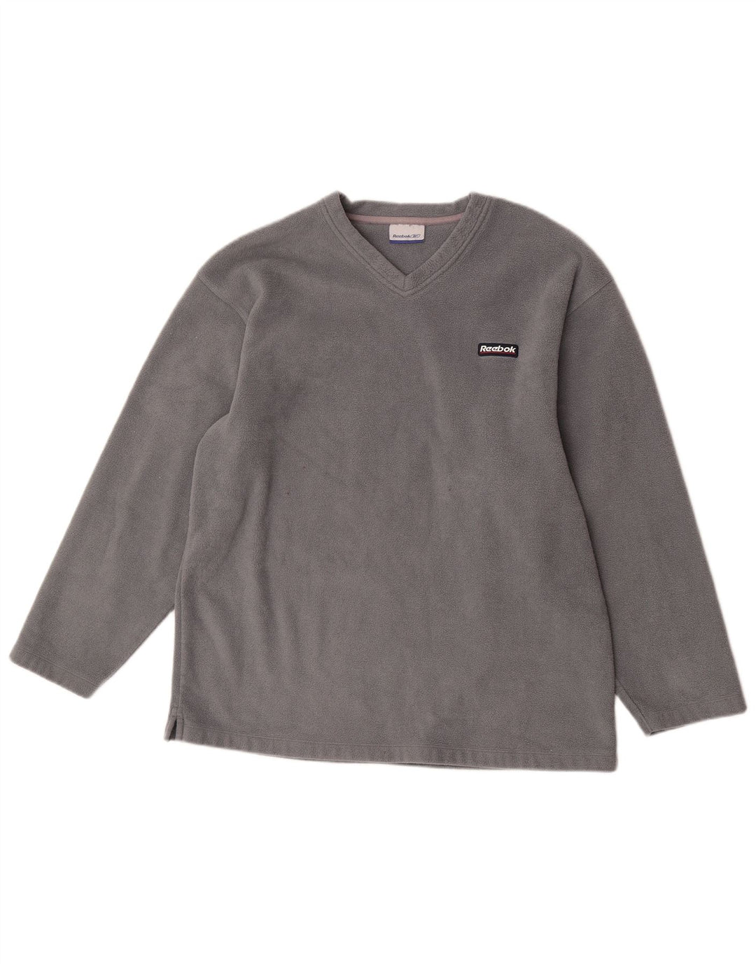 Maglione in pile da uomo Reebok Large grigio poliestere