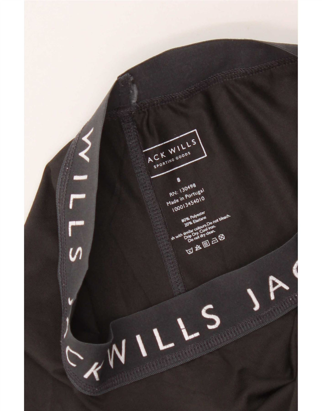 Leggings grafici da donna Jack Wills UK 8 piccolo poliestere nero