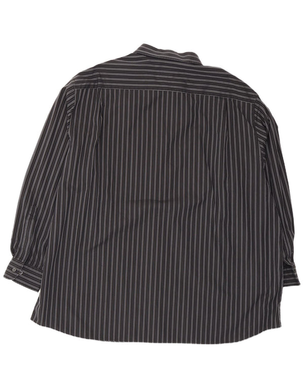 Camicia da uomo Walbusch 3XL cotone a righe nere