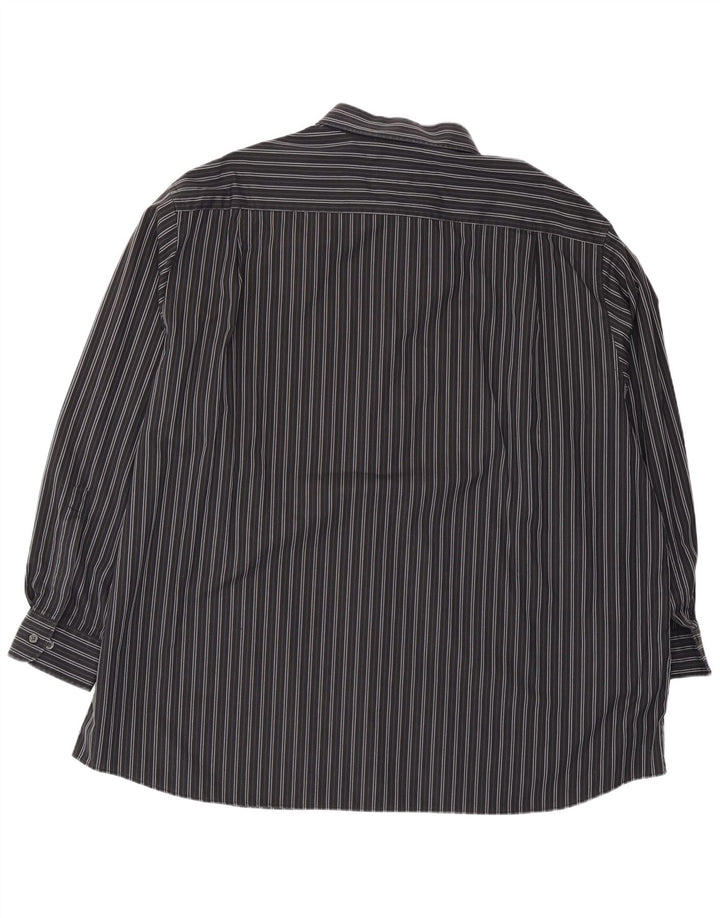 Camicia da uomo Walbusch 3XL cotone a righe nere