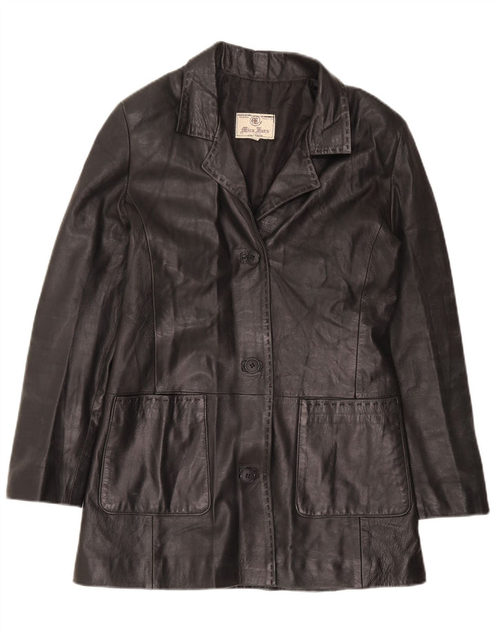 Cappotto in pelle da donna Mira Furs IT 42 Medio in pelle nera