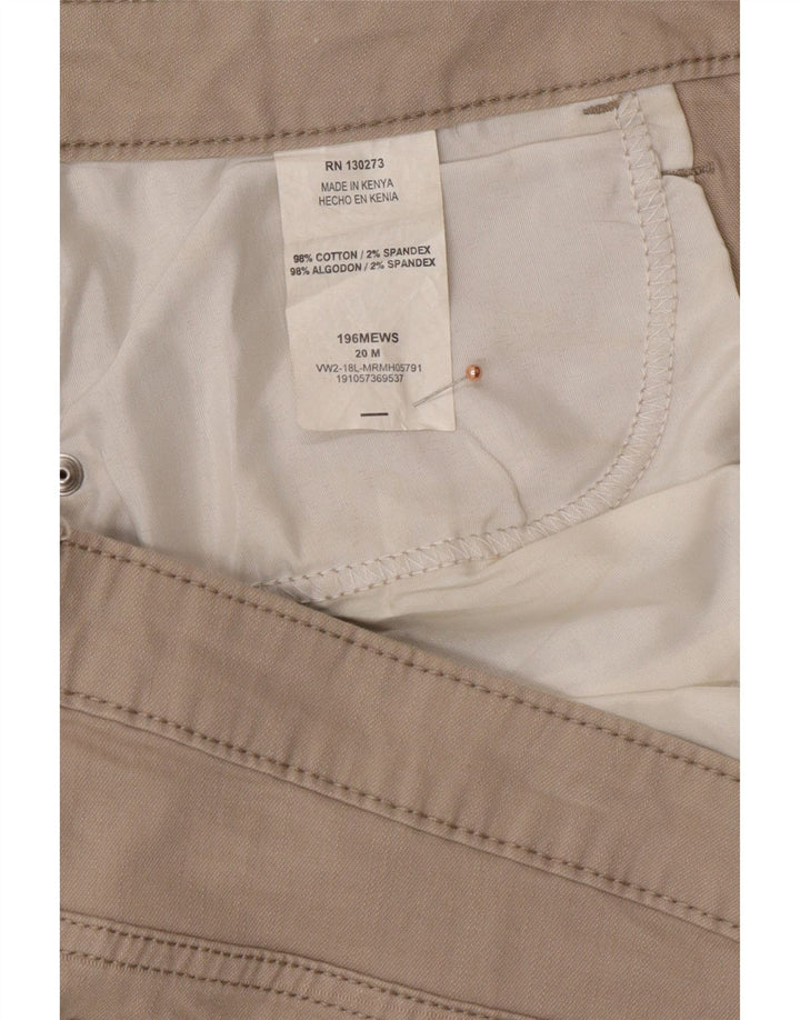 Pantaloncini casual a vita media da donna LEE Riders US 20 2XL W40 Cotone beige