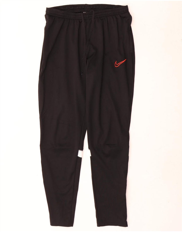 Pantaloni da tuta Nike Dri Fit da uomo, grandi, in poliestere color block nero